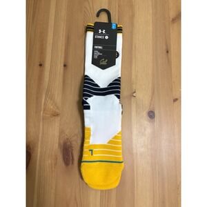 Stance x Under Armour Cal Berkeley Cushioned Football Socks Sz L-XL White Rare